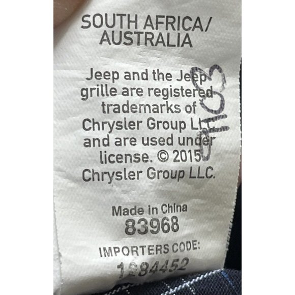 JEEP‎ Logo Chrysler Shirt Men's L Blue/gray Long Sleeve Plaid Button Down Large - Picture 11 of 11